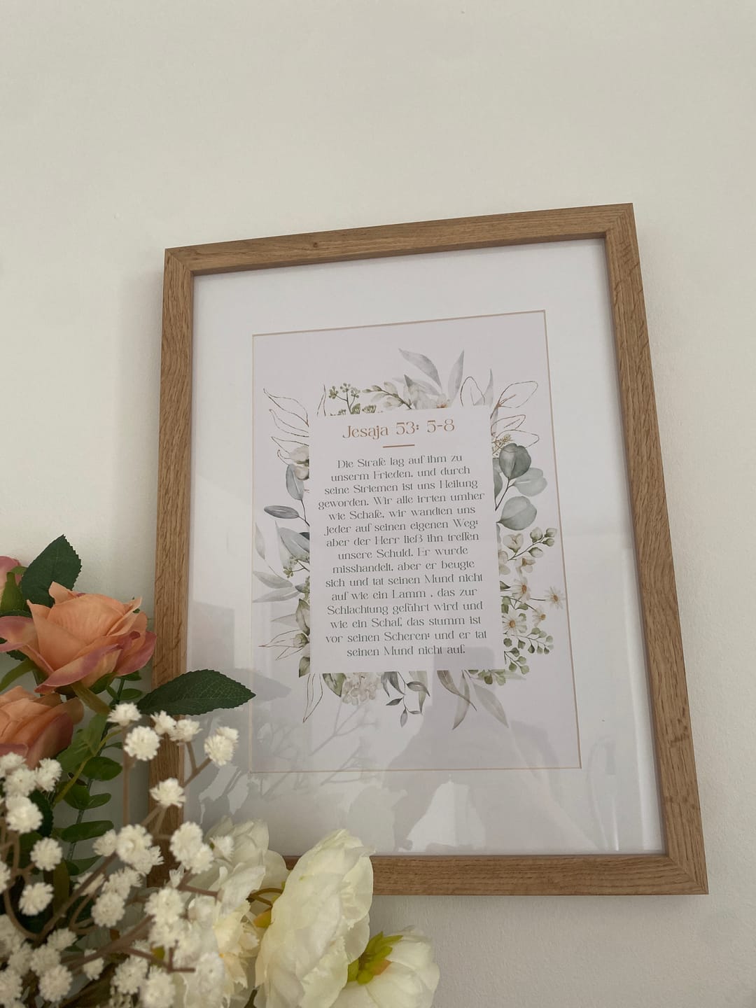 Customer photo review of Personalisiertes Poster "Mein Bibelvers" · Dein Wunschtext