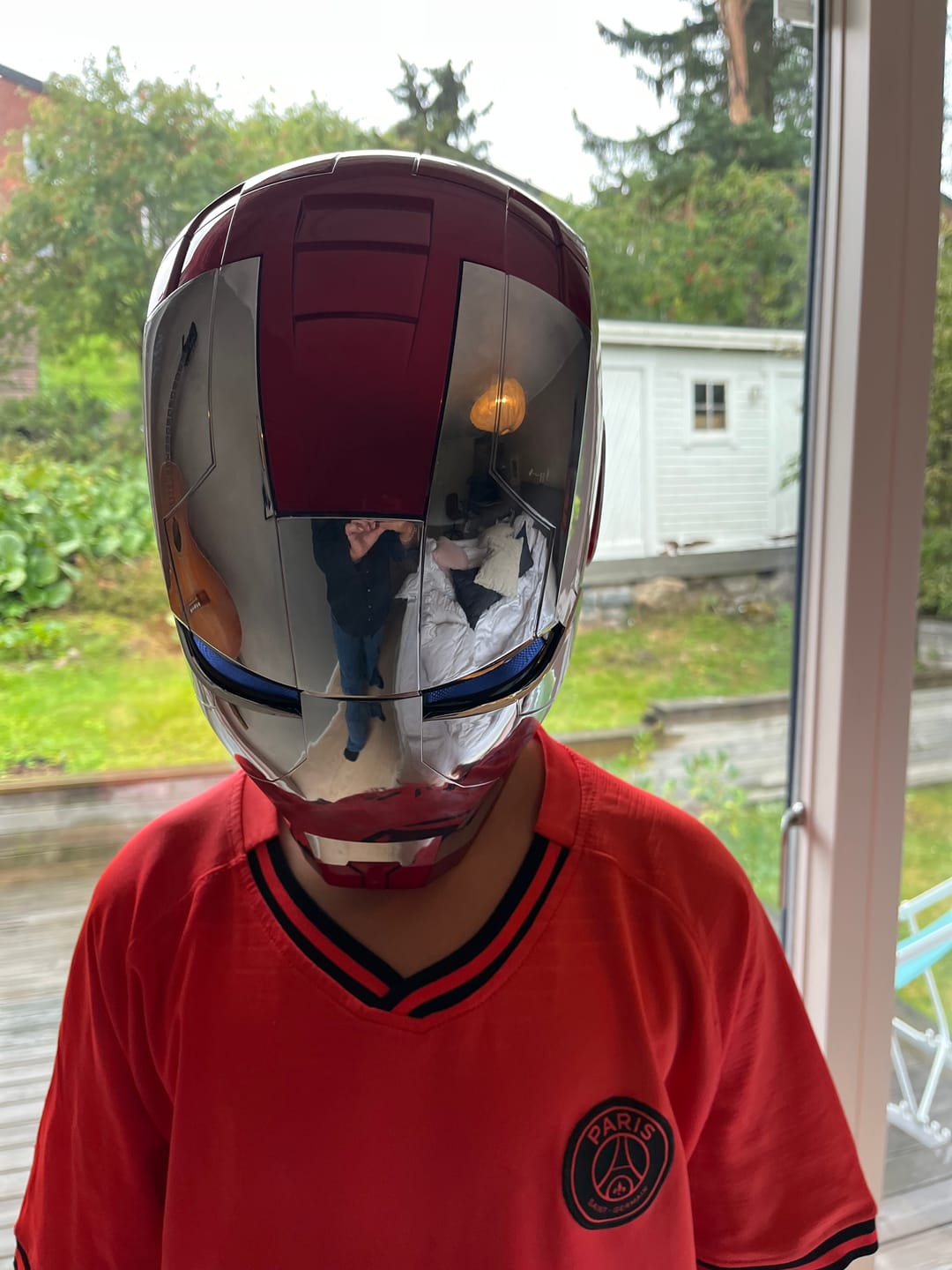 Customer photo review of Delivered in 7-14 days | Autoking Mk5 ironman helmet |  Voice Control | 4/8 Multi-piece Opening