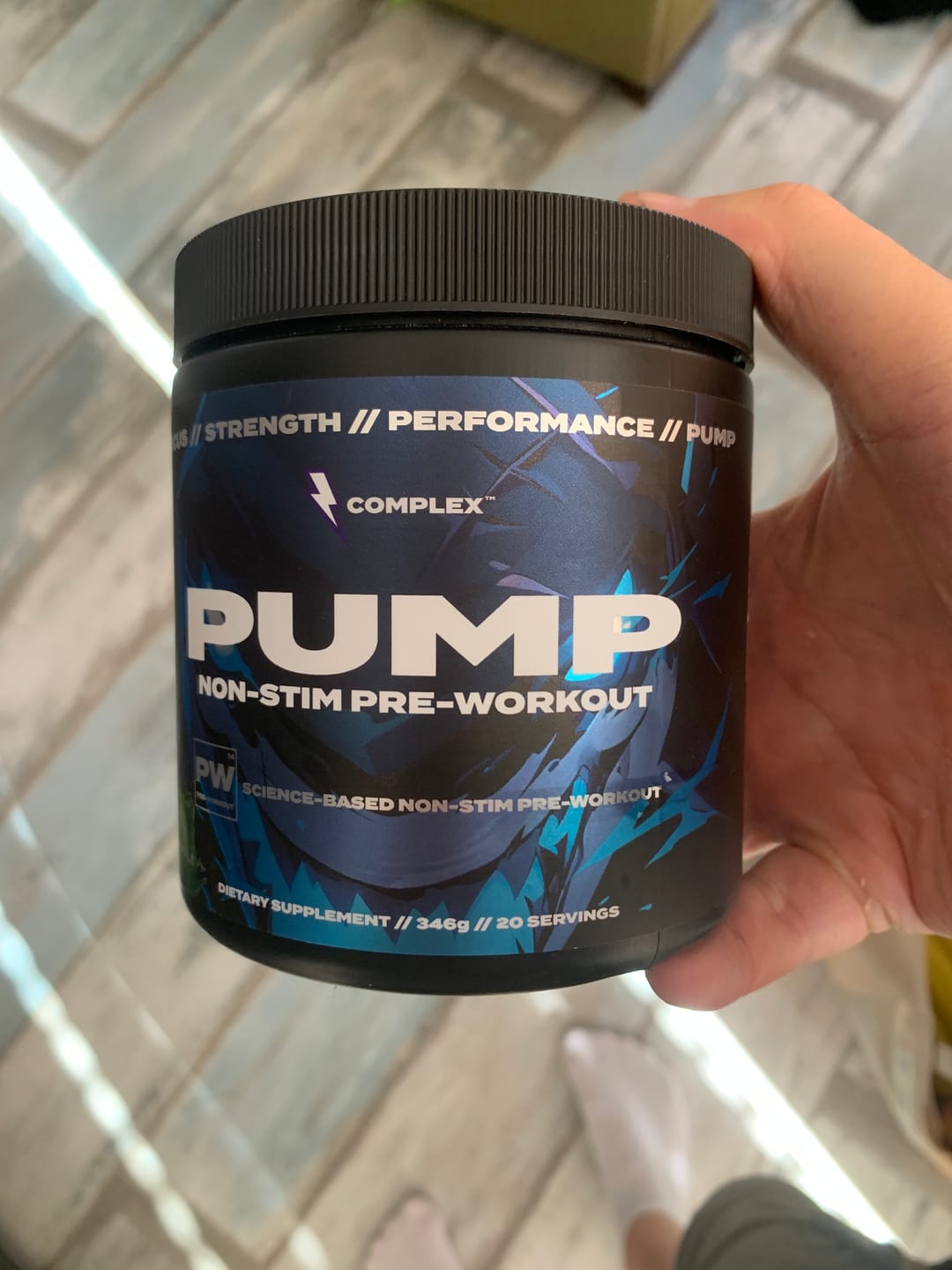 Customer photo review of Pump Non-Stim Pre-workout