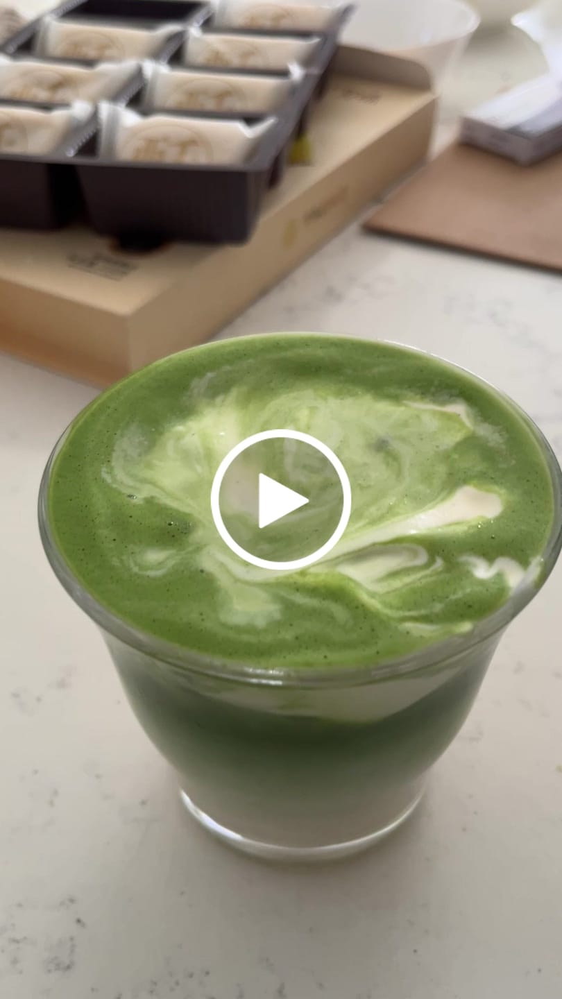 Customer video review of Gourmet's Gold Artisan Matcha (Latte)