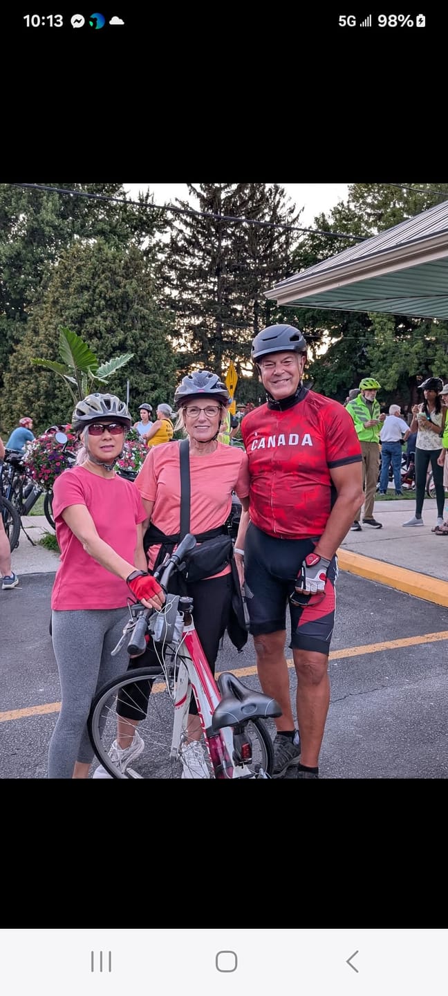 Customer photo review of Canada Maple Leaf Cycling Jersey