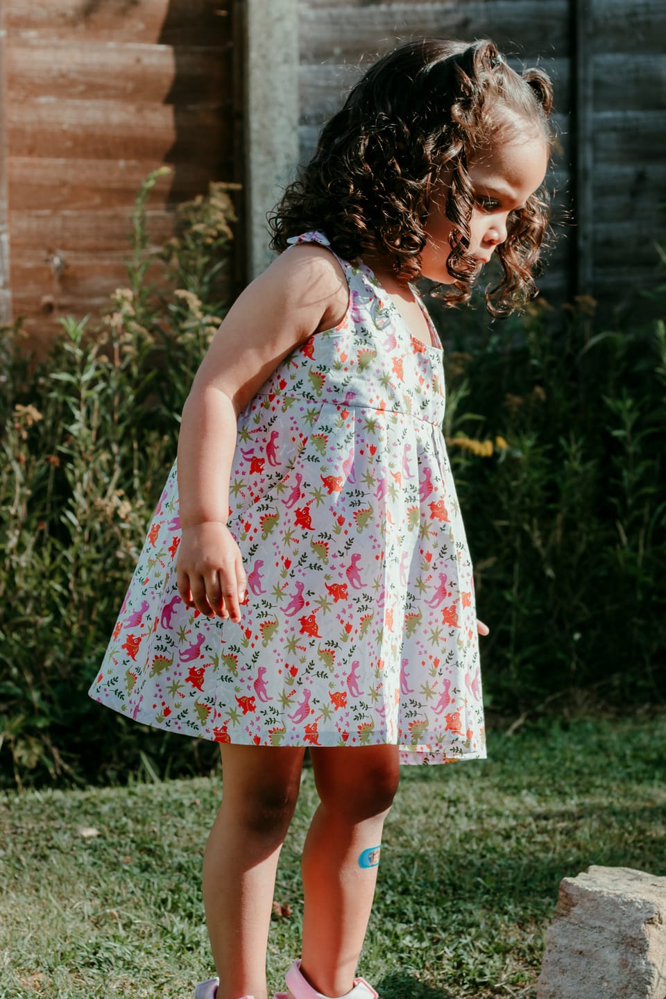 Customer photo review of Multicoloured Dinosaurs Polycotton Fabric
