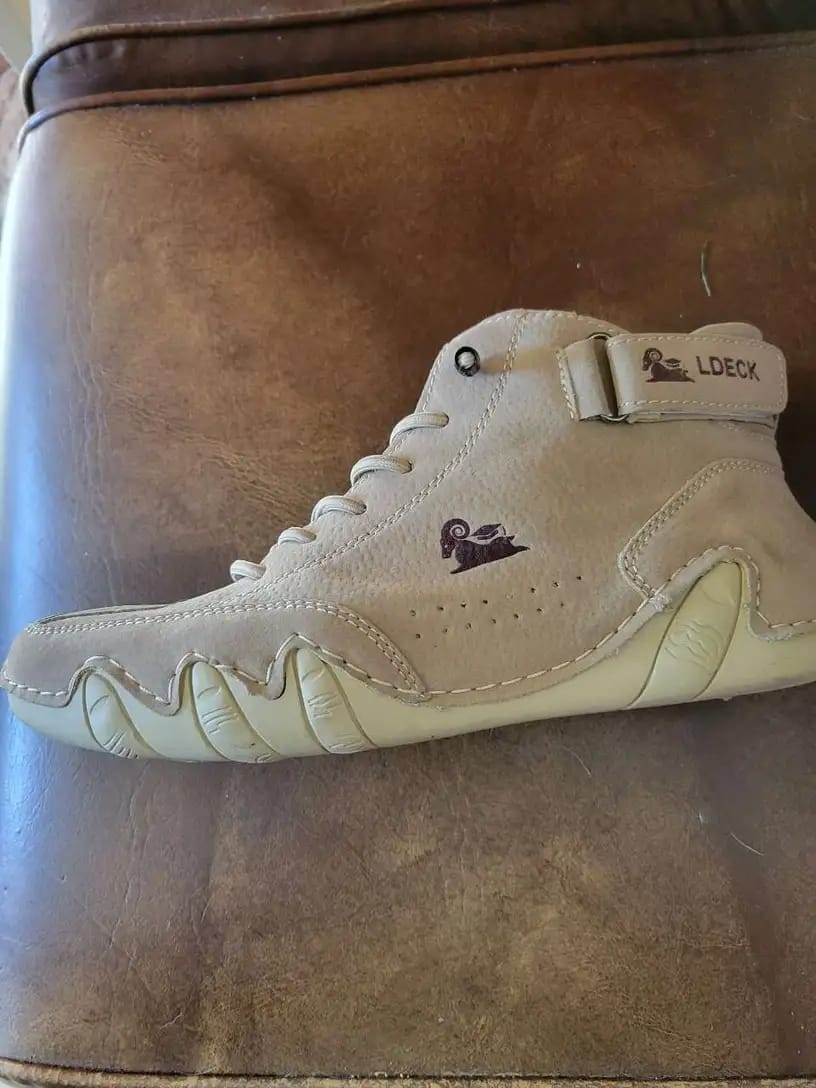 Customer photo review of Men Women Velcro Suede High Boots Beck Shoes (Unisex)