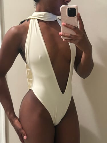 Customer photo review of Nia one piece - Ivory