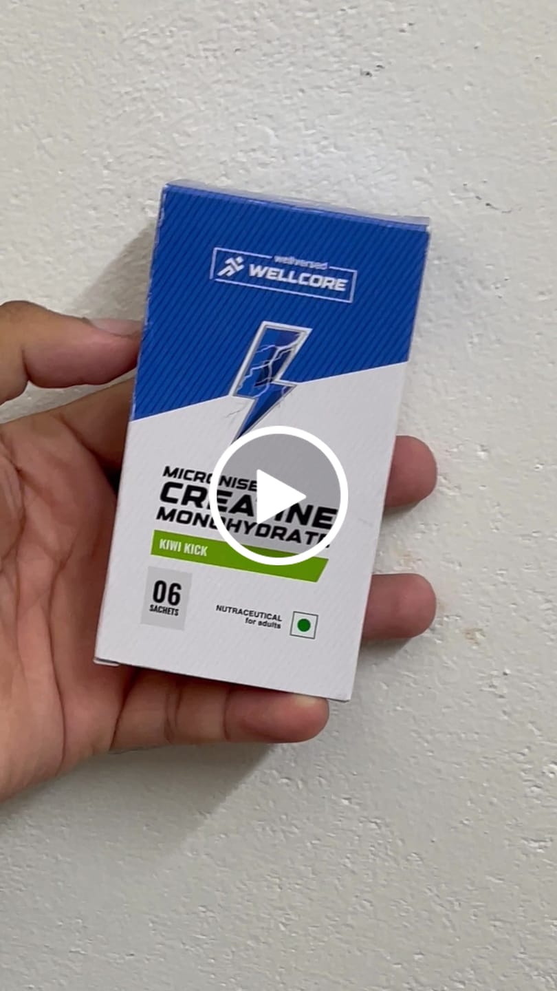 Customer video review of Wellcore - Pure Micronised Creatine Monohydrate | Tropical Tango (6 Sachets)