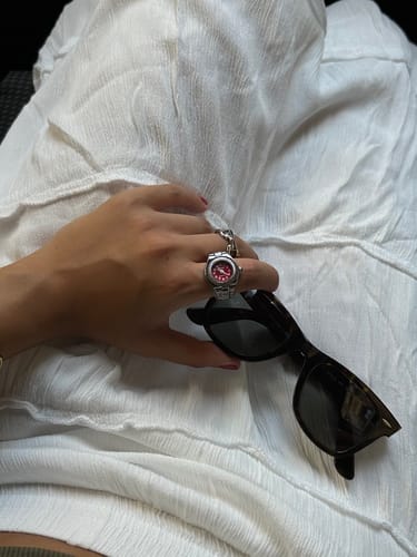 Customer photo review of MILANO RING | SILVER RED