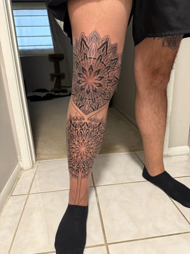 Customer photo review of Painless Tattoo Numbing Cream