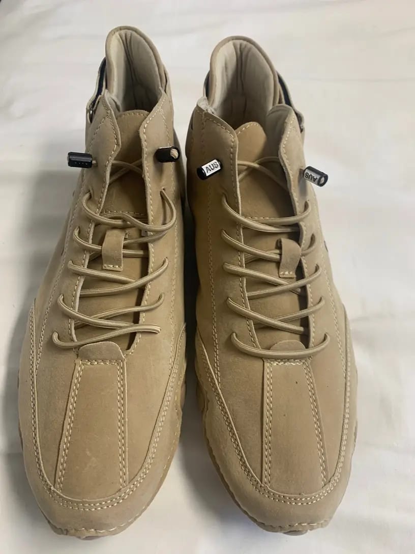 Customer photo review of Men Women Velcro Suede High Boots Beck Shoes (Unisex)