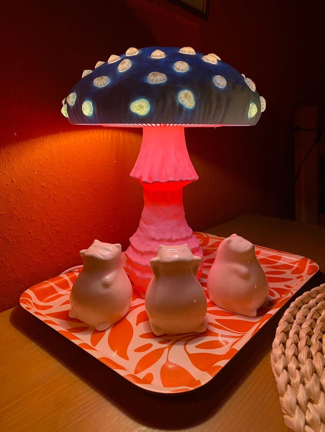 Customer photo review of Amanita Pilzlampe – Magische Tischlampe in Fliegenpilz-Design für dein Zuhause