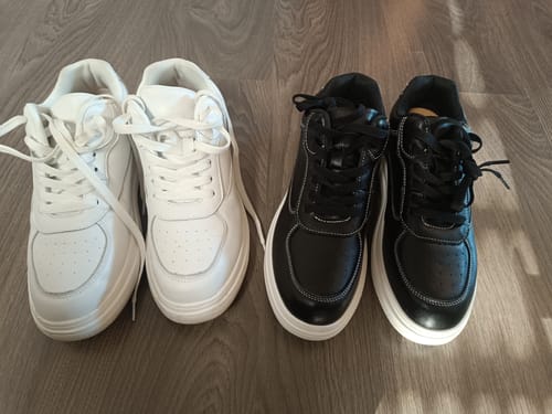 Customer photo review of ELEVATESHOES BLACK CASUAL