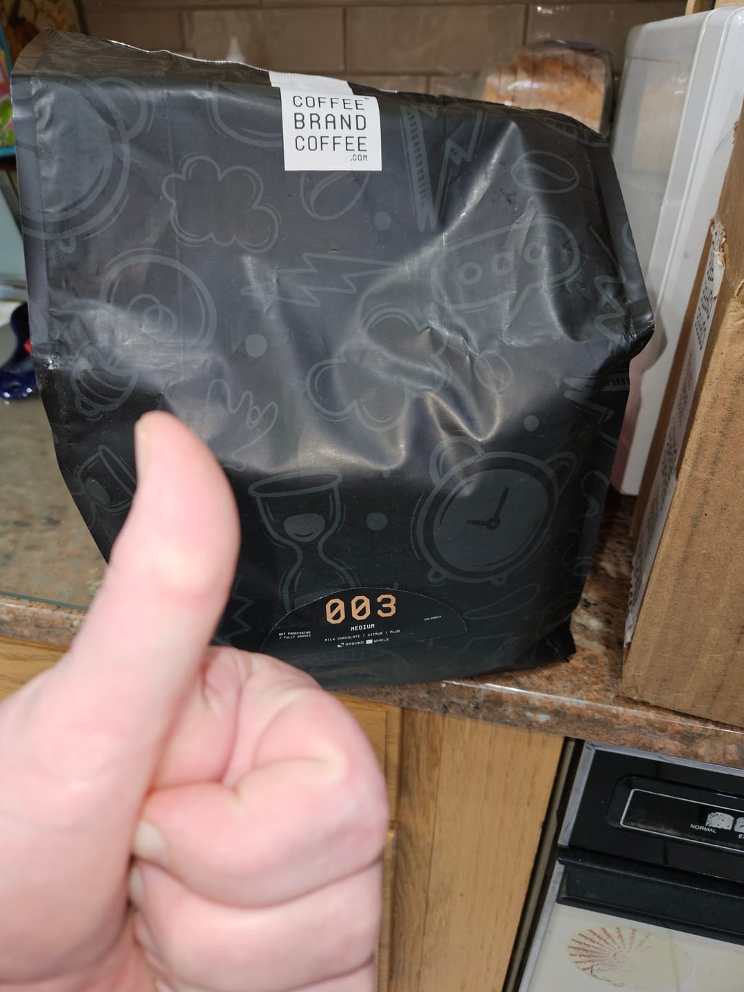 Customer photo review of Medium Roast Coffee
