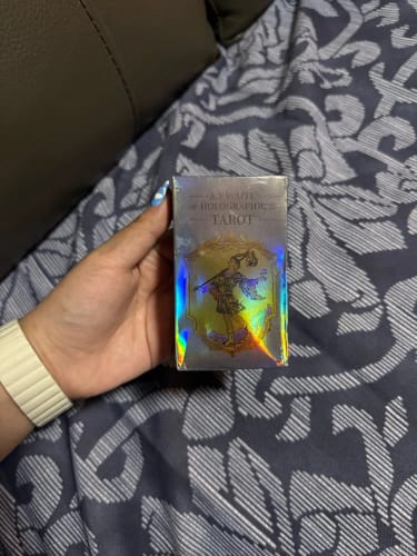 Customer photo review of Classic Tarot Card Board Game With Holographic Flash