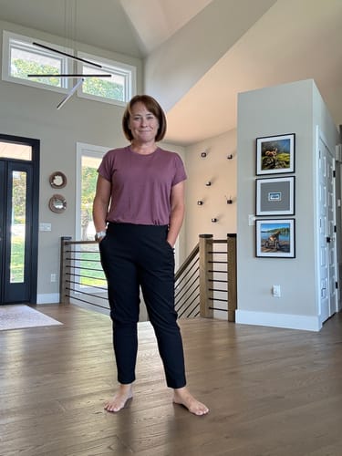 Customer photo review of Billie Lounge Tee - Wild Ginger