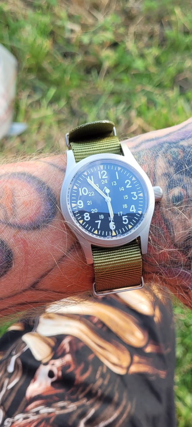 Customer photo review of The "Daily Beater" Field Watch