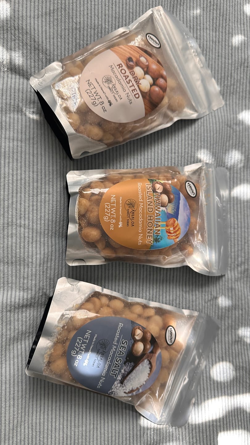 Customer photo review of Sea Salt Macadamia Nuts