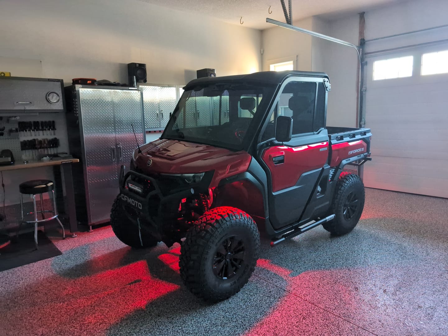 Customer photo review of Universal 6 Pods RGB Rock Light Kit for UTV ATV Jeep Truck SUV Car