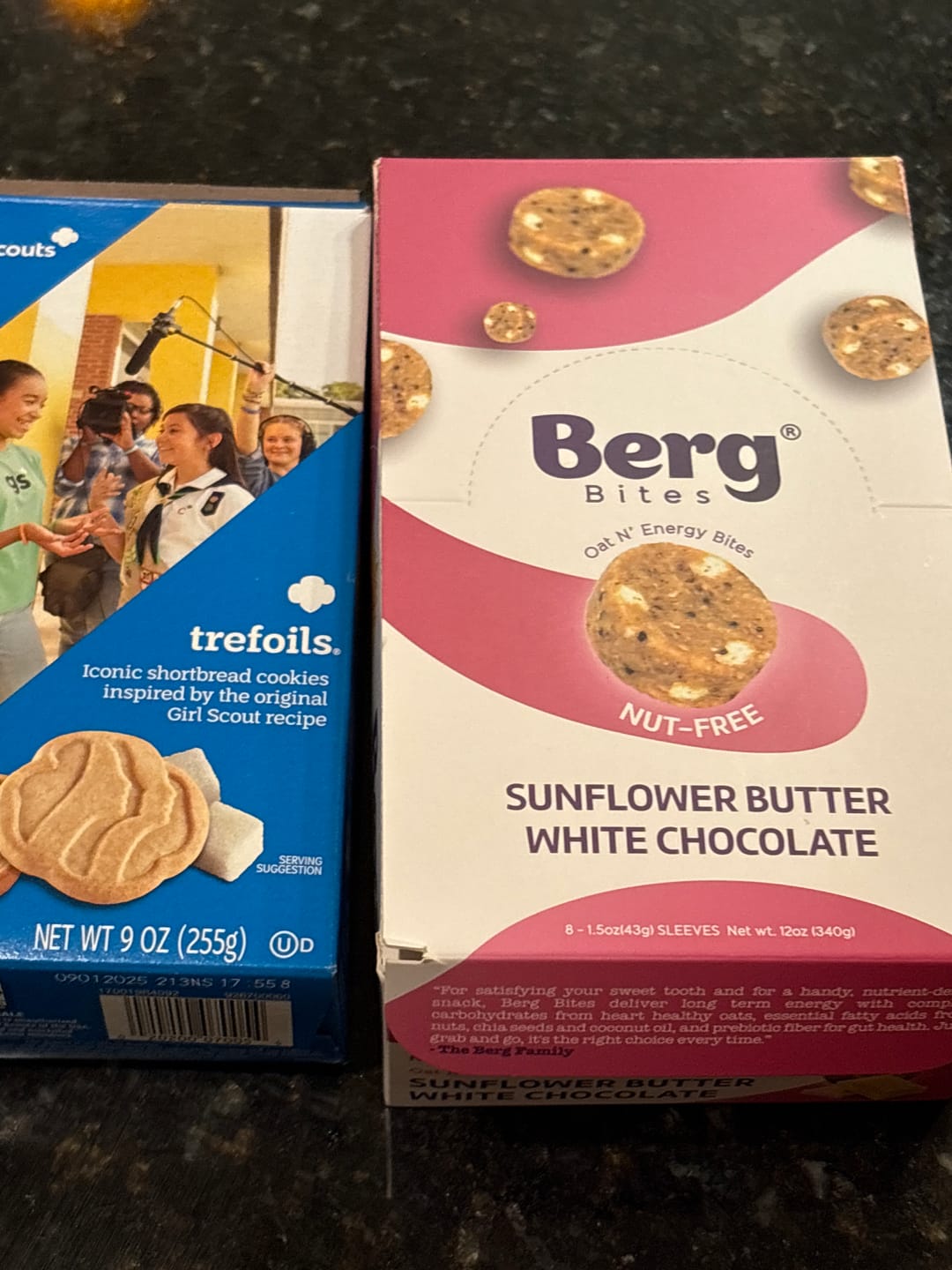 Customer photo review of Berg Bites Sunflower Butter White Chocolate - Box of 8