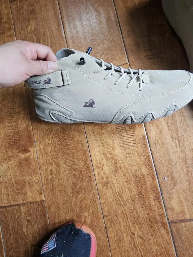 Customer photo review of Men Women Velcro Suede High Boots Beck Shoes (Unisex)