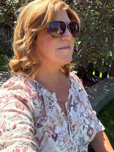 Customer photo review of Lovestitch Moonflower Lace Blouse