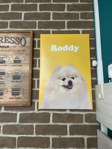 Customer photo review of Petcanvaオーダーメイド ペット似顔絵