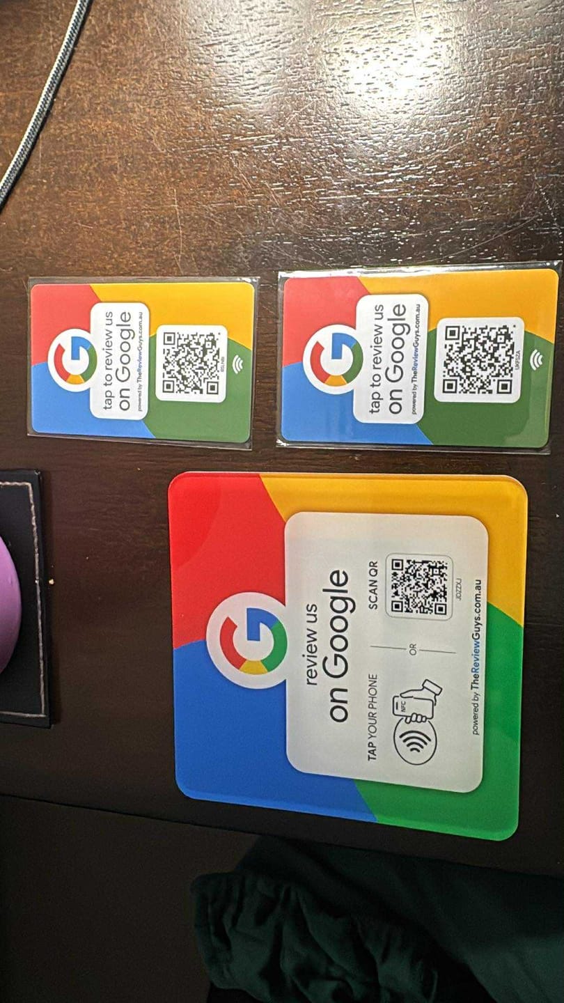 Customer photo review of Google Review NFC Card + QR Code