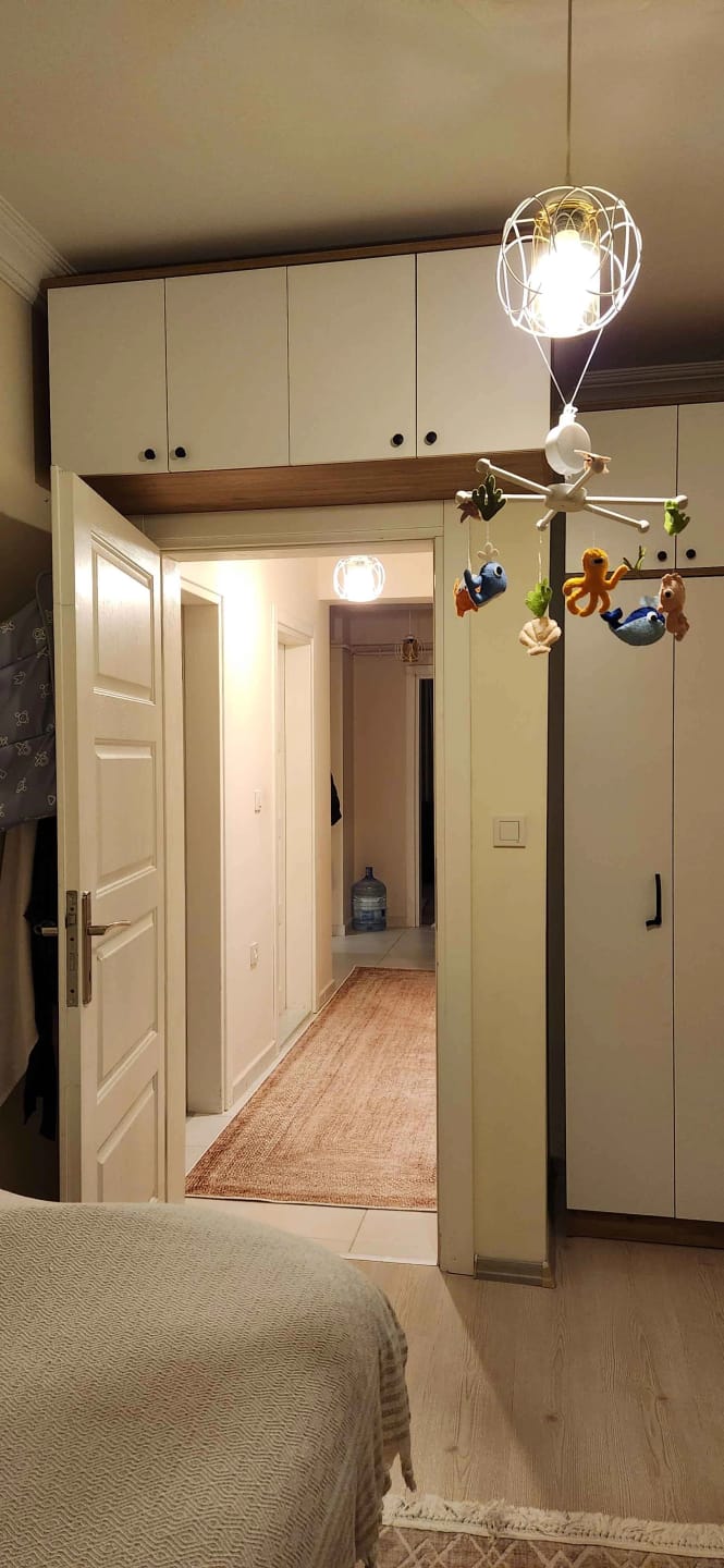 Customer photo review of Rani BA120 Gardırop Üst Modülü Çok Amaçlı Dolap Sepet Ceviz - Beyaz