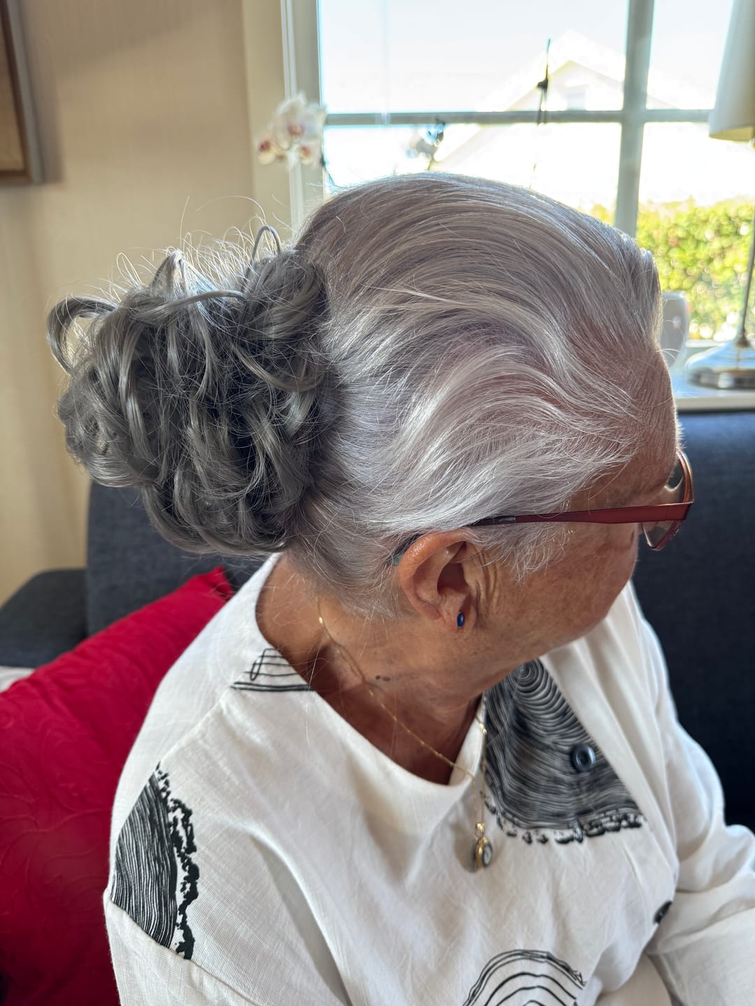Customer photo review of Tangled Scrunchie