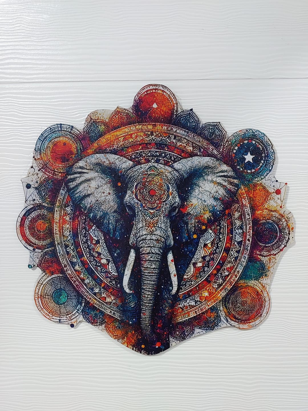 Customer photo review of Kozmik Harmoni: Fil ve Mandala - Ahşap Puzzle
