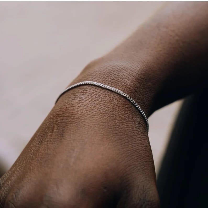 Customer photo review of Pulsera Microlomo de Plata 925