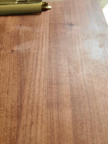 Customer photo review of Klemmbrett aus Holz