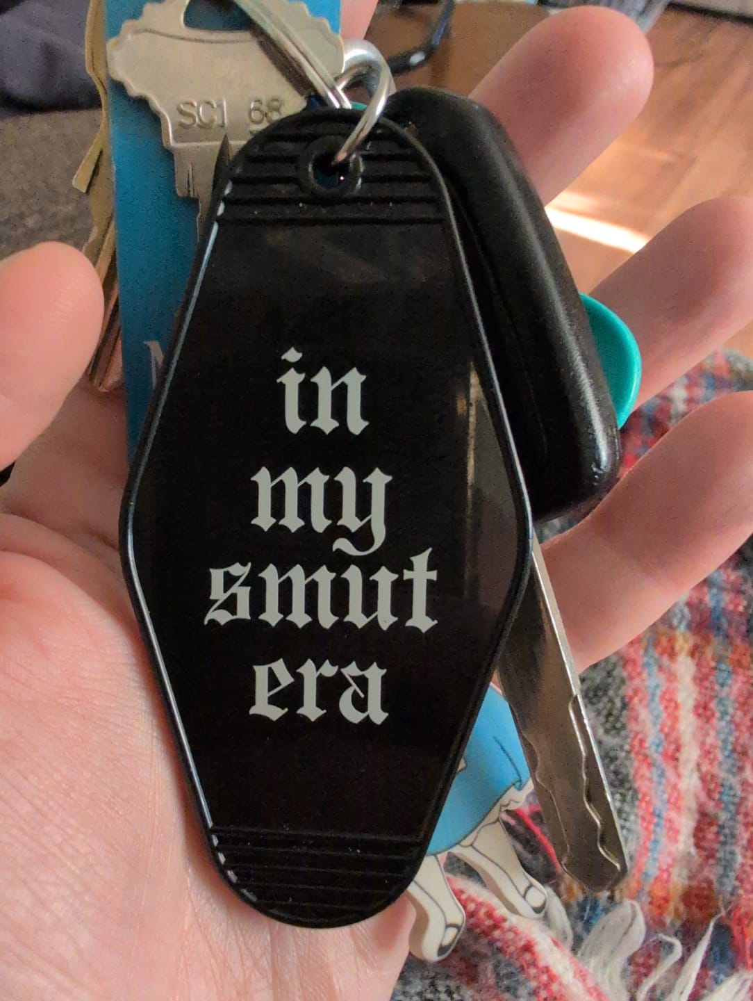 Customer photo review of smut era keychain set