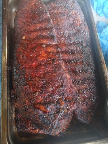 Customer photo review of Competition BBQ Rub Shaker & 2 lb. Refill Bag Combo