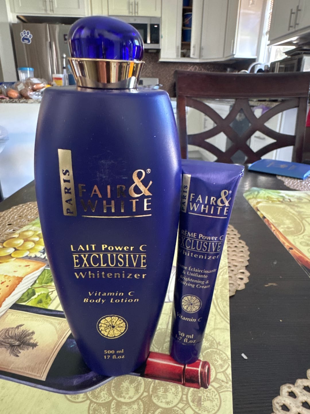 Customer photo review of Face and Body Antioxidant Exclusive Combo