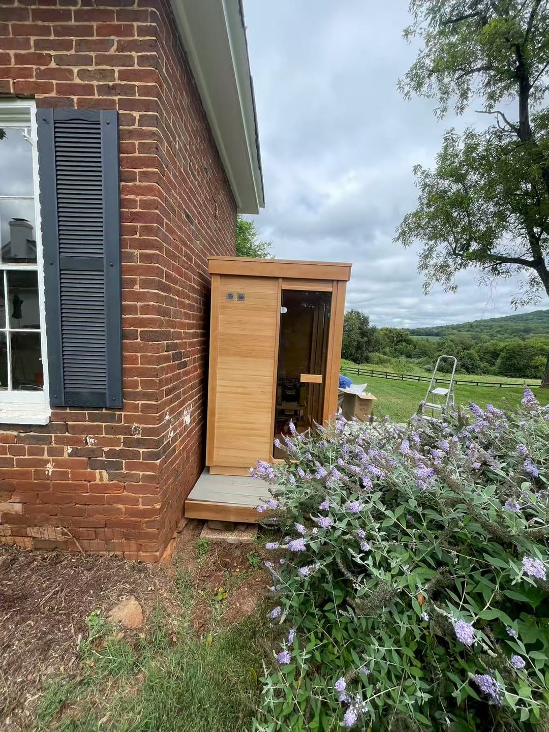 Customer photo review of Smartmak® Modern Box Outdoor Sauna - Box 2