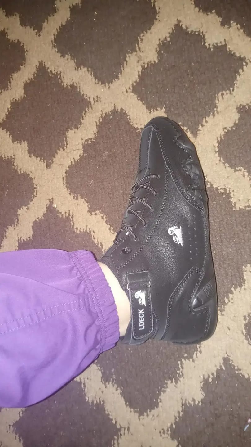 Customer photo review of Men Women Velcro Suede High Boots Beck Shoes (Unisex)