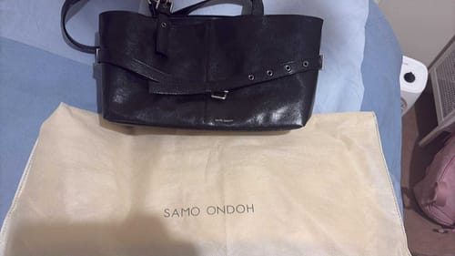 Customer photo review of SAMO ONDOH - le belt bag M goat black