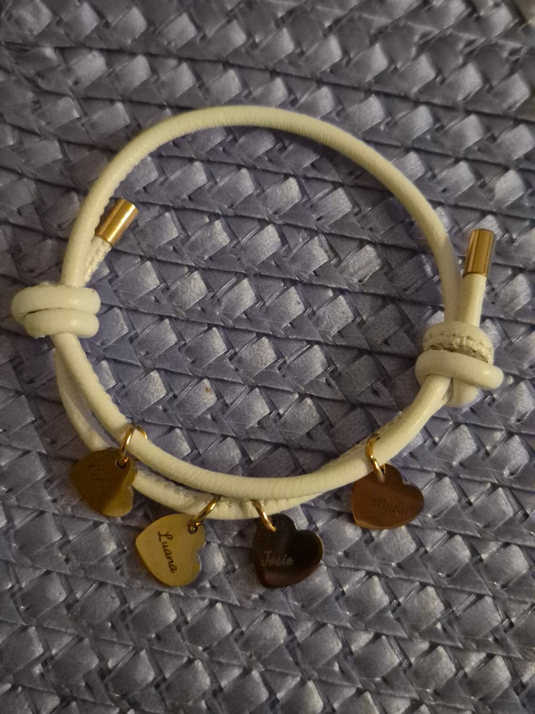 Customer photo review of Meine Liebsten - Familien-Lederarmband