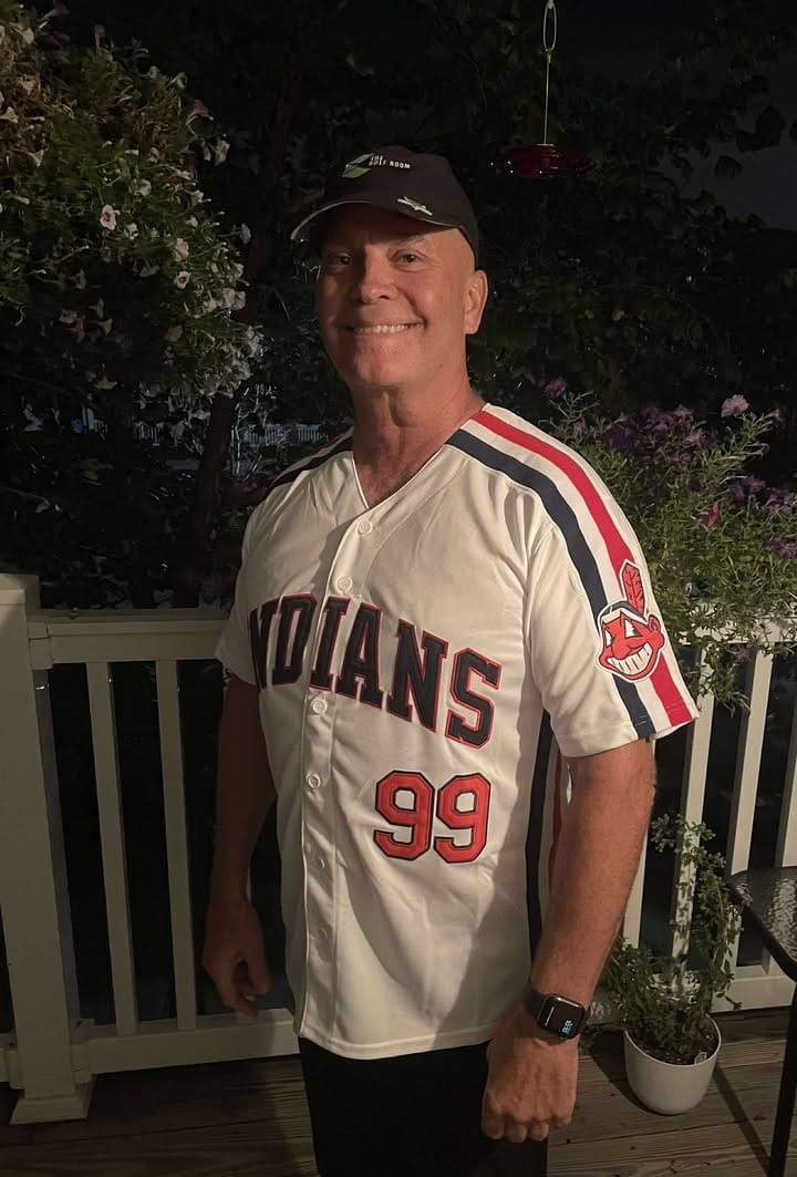 Customer photo review of Ricky Vaughn Wild Thing Indians Baseball Jersey