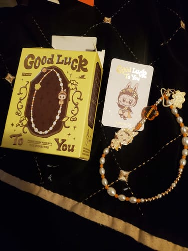 Customer photo review of Labubu Good Luck To You Phone Charm Blind Box