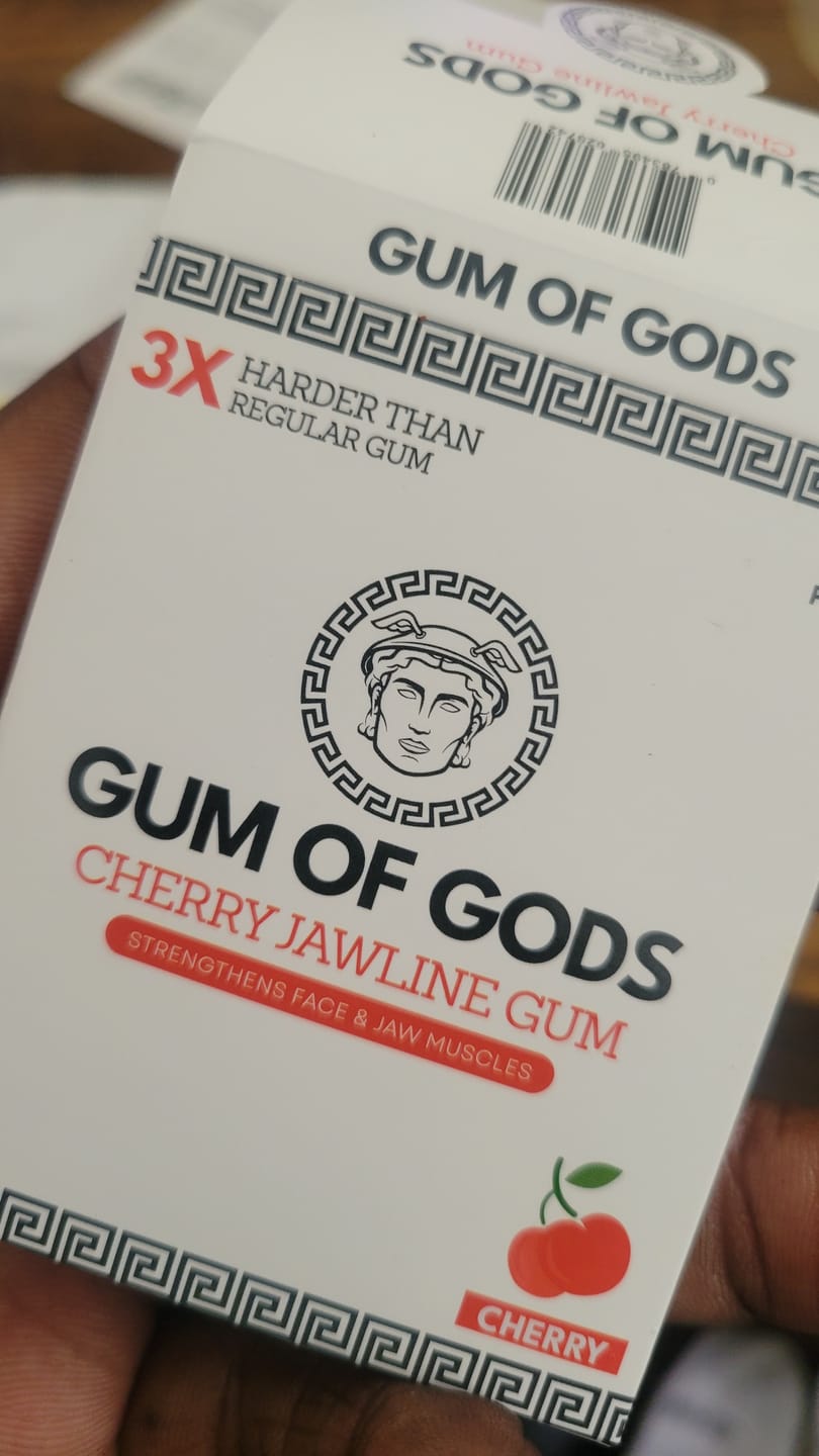 Customer photo review of Gum of Gods: Jawline Gum