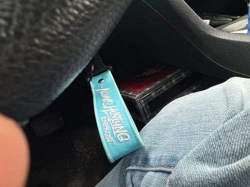 Customer photo review of ALWAYS HUSTLING KEY TAG