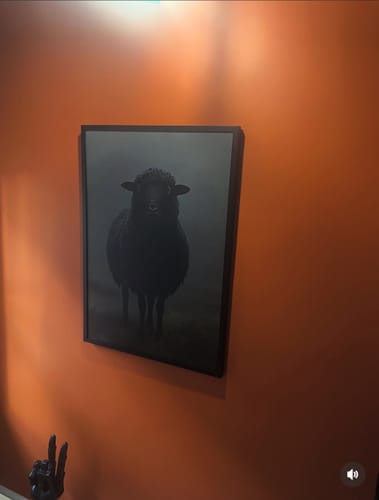 Customer photo review of Black Sheep Print