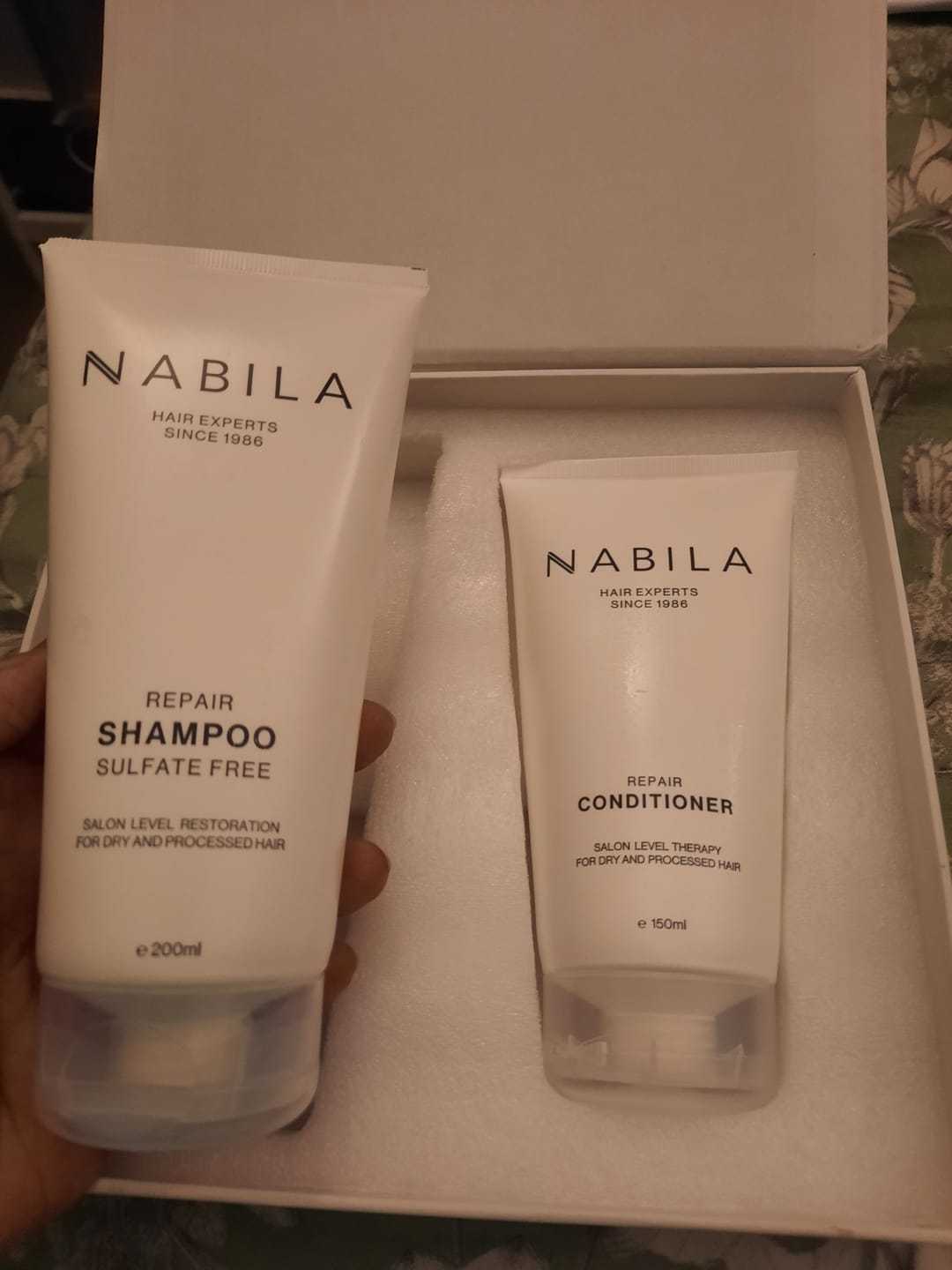 Customer photo review of NABILA Repair Conditioner | 150ml