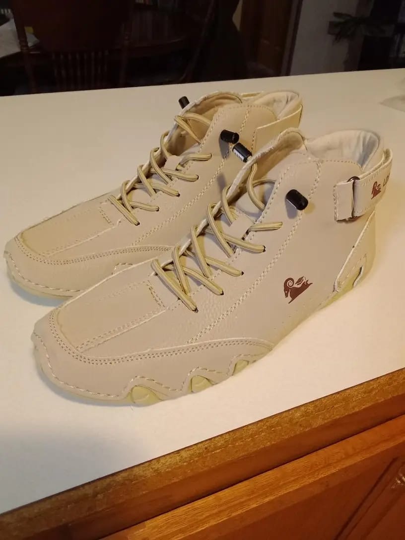 Customer photo review of Men Women Velcro Suede High Boots Beck Shoes (Unisex)