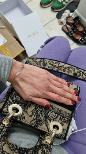 Customer photo review of CD Elephant Apricot 17 Lady Dior Bag Canvas 336749