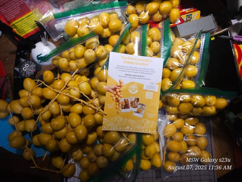 Customer photo review of Organic Yellow Barhi Dates (Khalal Barhi Dates)