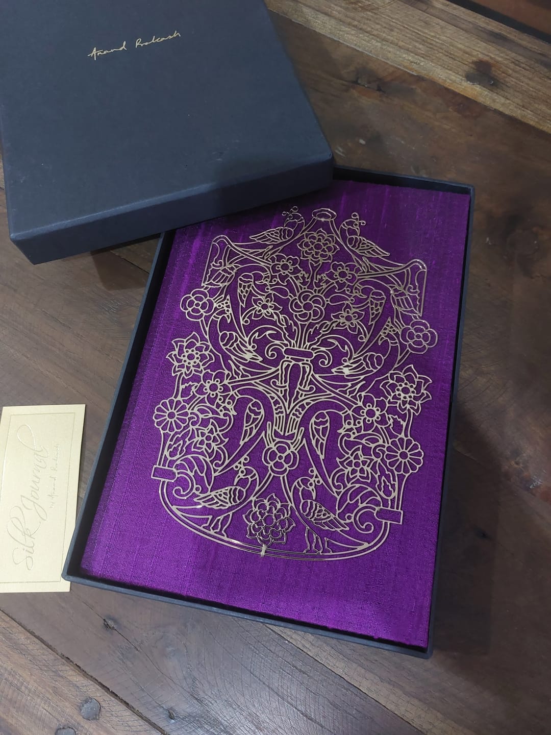 Customer photo review of Journal Luxe Silk - Peacock Symphony