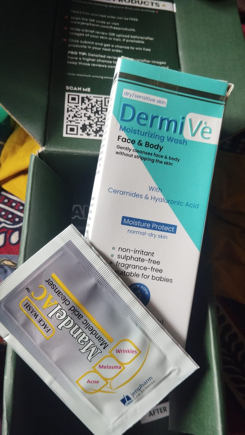 Customer photo review of Dermive Moisturizing Wash