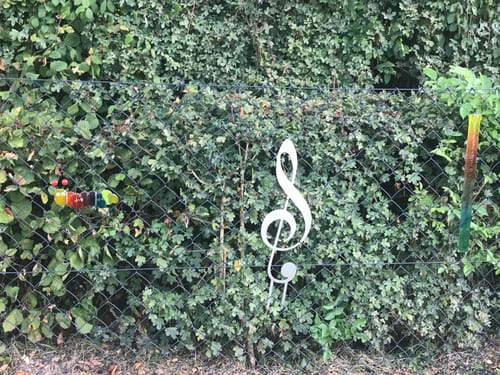 Customer photo review of Gartenstecker Notenschlüssel