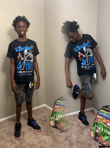 Customer photo review of Pizza 4s DopeSkill T-Shirt Born To Be Rich Graphic